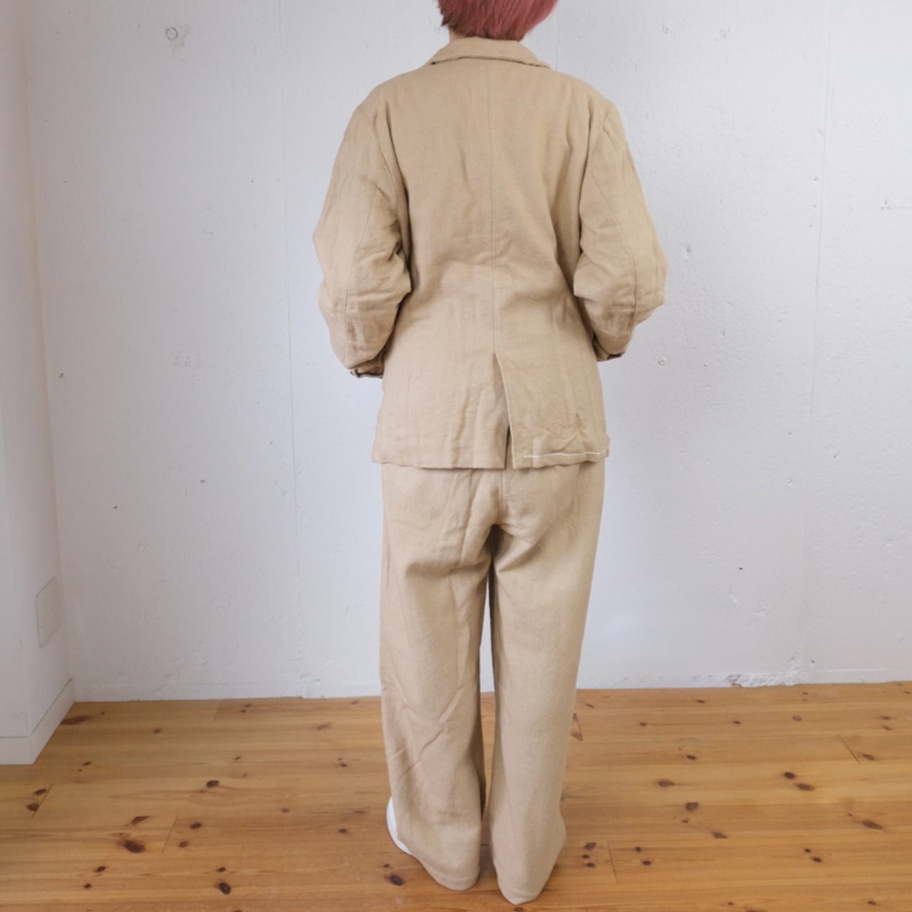 GUPTIHA(グプティハ) TEORI Washed Twill Jacket  手織りコットンツイル ジャケット（ベージュ）