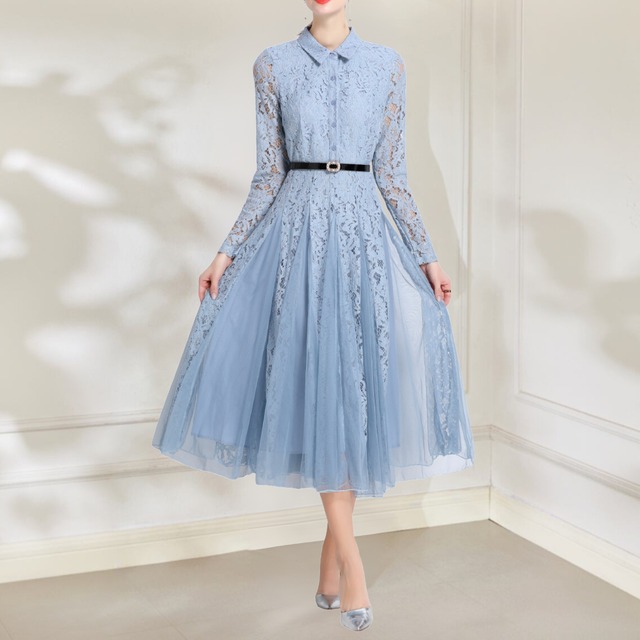 Race long sleeve dress 　00068