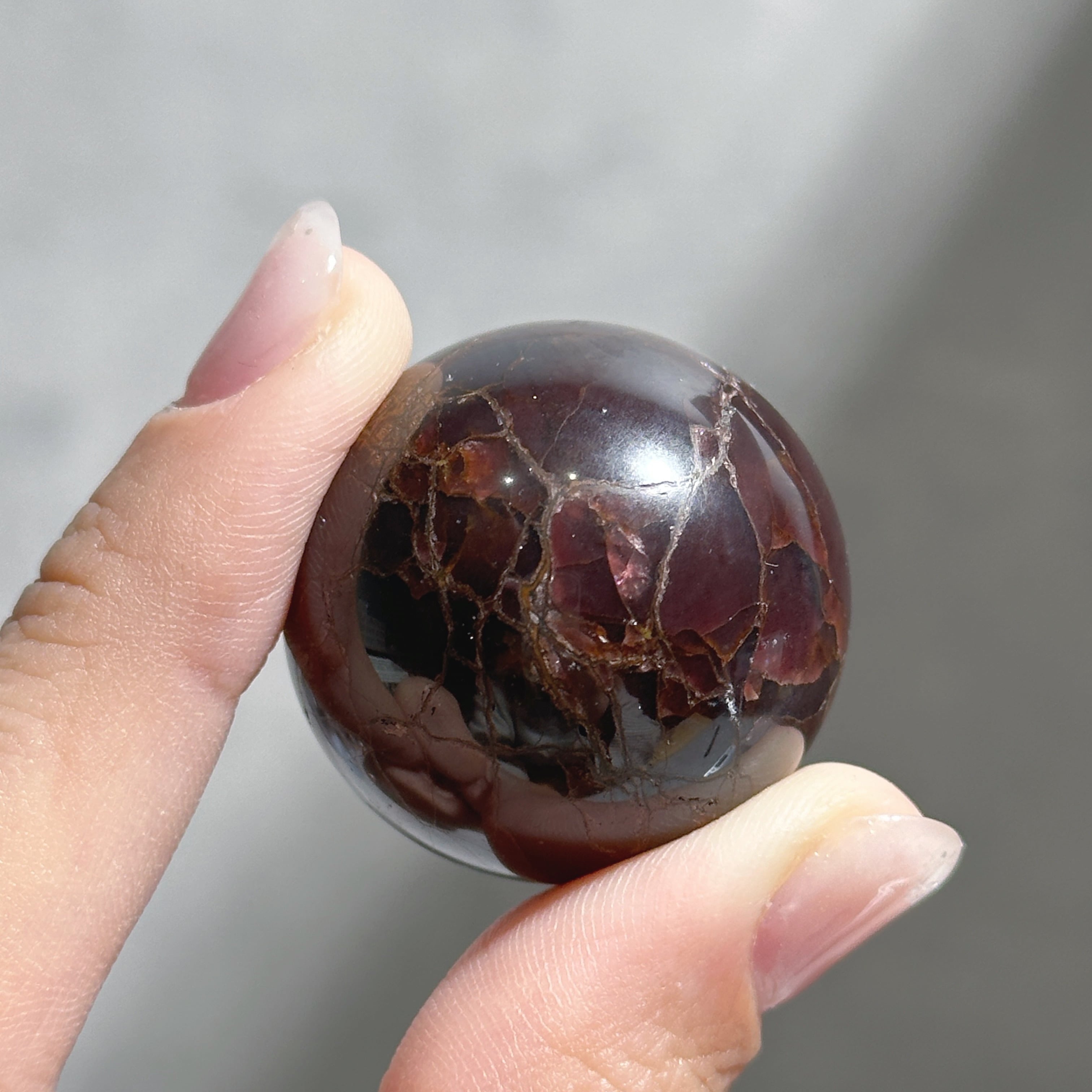 スターガーネット スフィア（丸玉）13◇Garnet◇天然石・鉱物