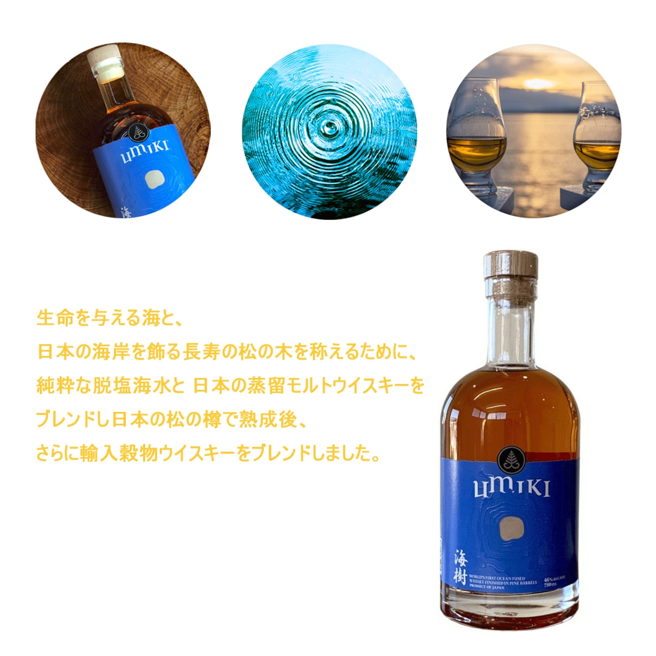 オンライン限定特価]海樹 46° 750ml | 酒のいろは | 日本酒