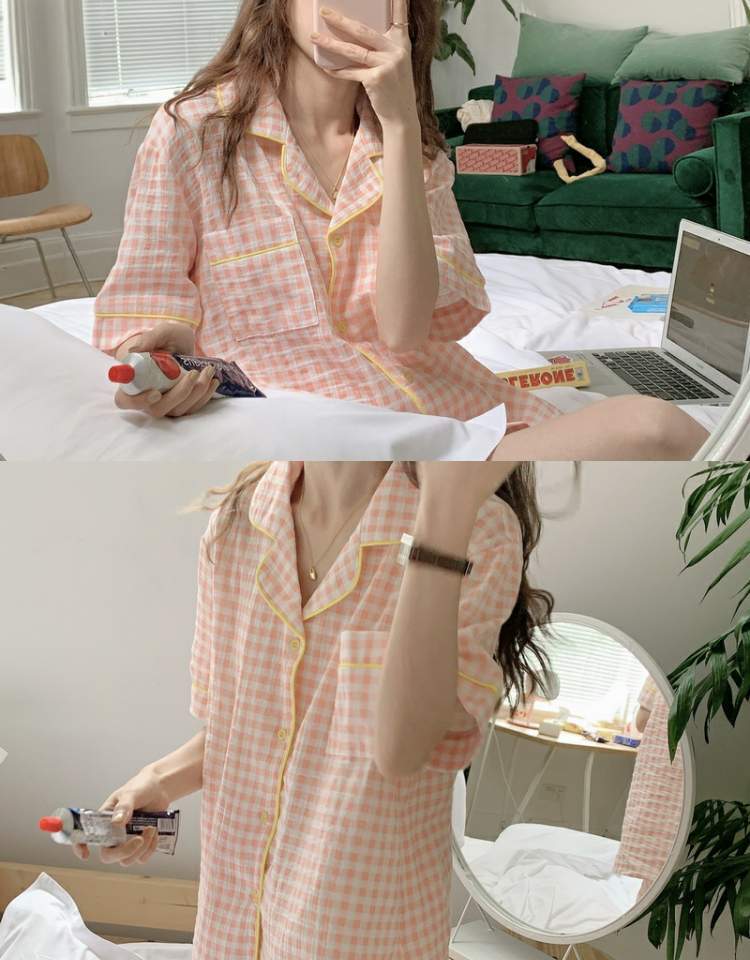 スタイル格子柄レディースサマー薄手ショーツ 夏物 ブルマー 萌量不足69668569200