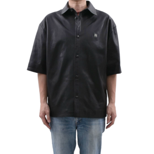 【AMIRI】LEATHER MA OVERSIZED SHIRT