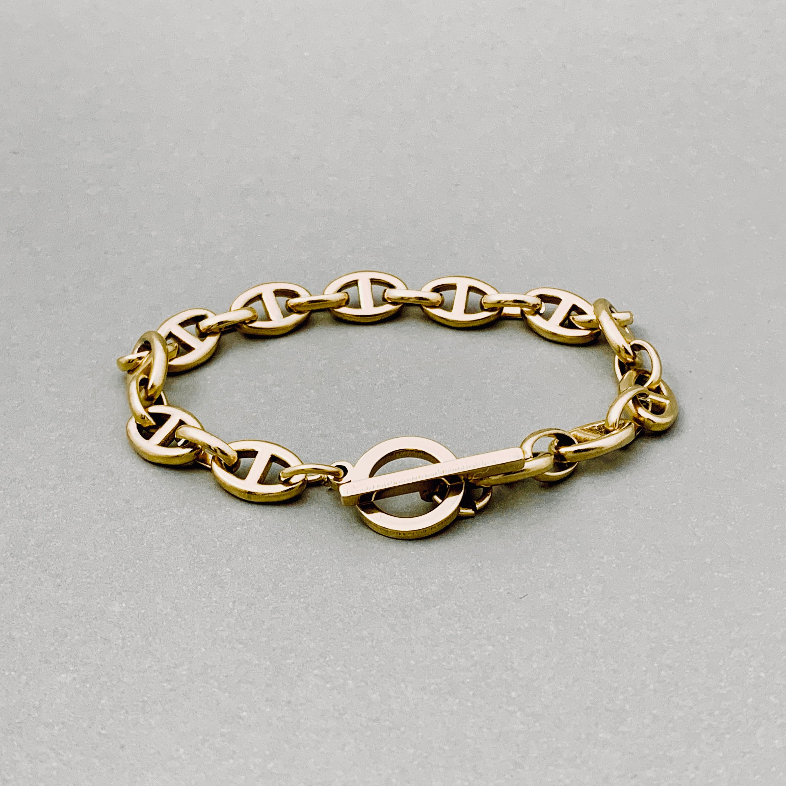 Anchor Chain Bracelet #270 Gold