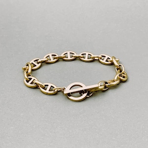 Anchor Chain Bracelet #270 Gold