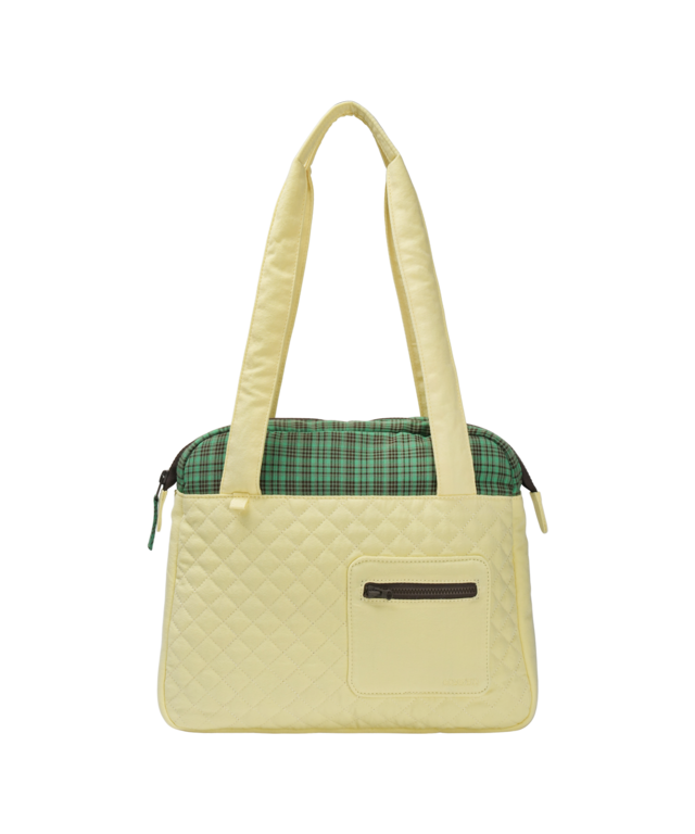 [COYSEIO] CHECK QUILTED TOTE BAG YELLOW 正規品 韓国ブランド 韓国通販 韓国代行 韓国ファッション コイセイオ 日本 店舗