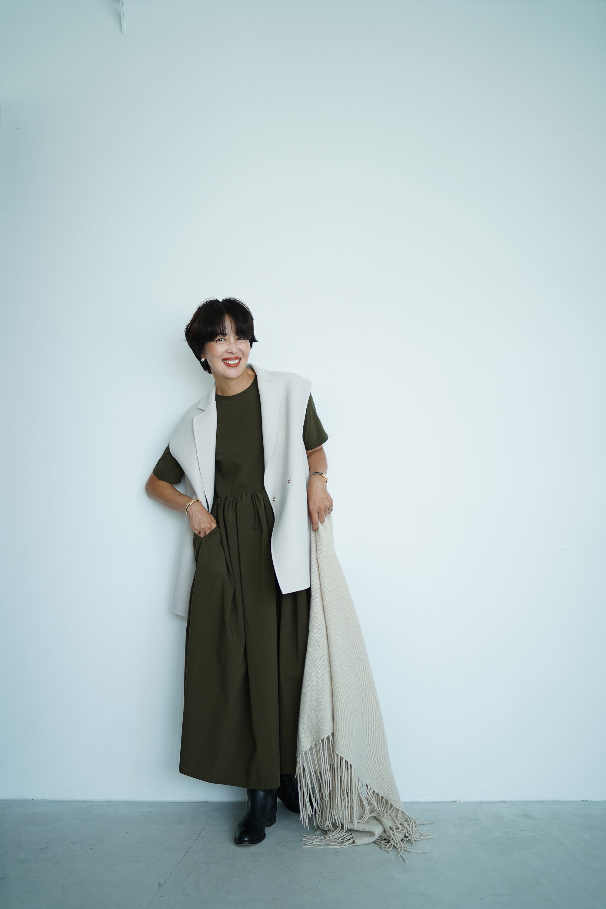 EVERYDAY DRESS クルーネック maxi | THE9SHOP 
