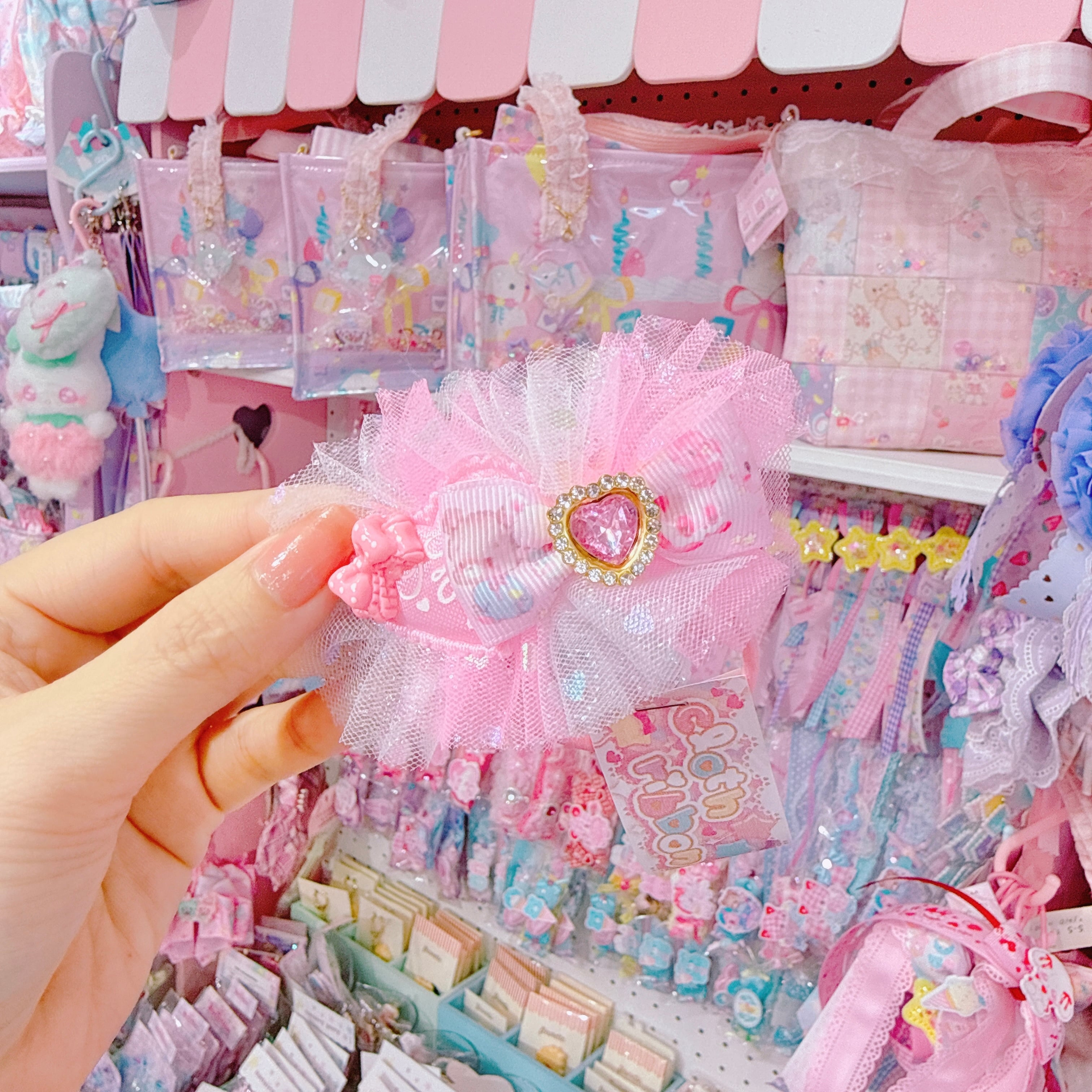 【C5】86-25チュールヘアゴム