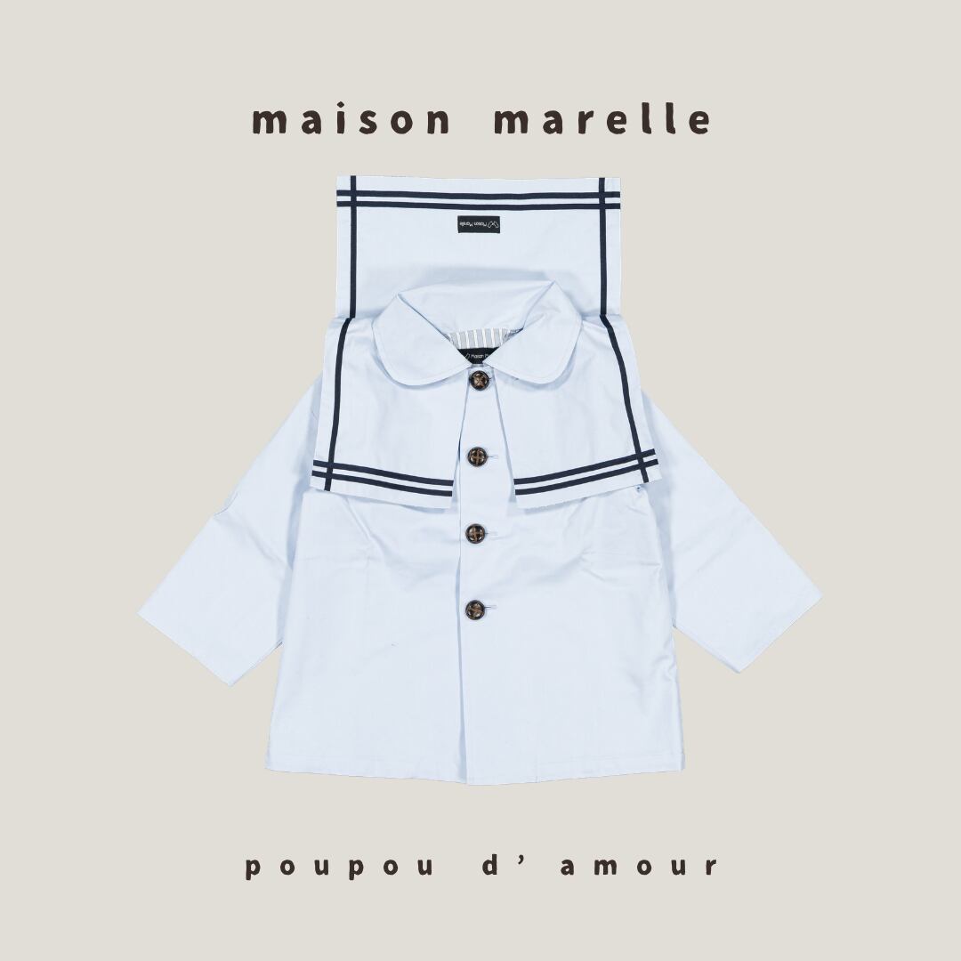 6y~12y 送料無料 【予約】maison marelle|Jacket PRONY- blue sky|(11月上旬以降入荷予定)
