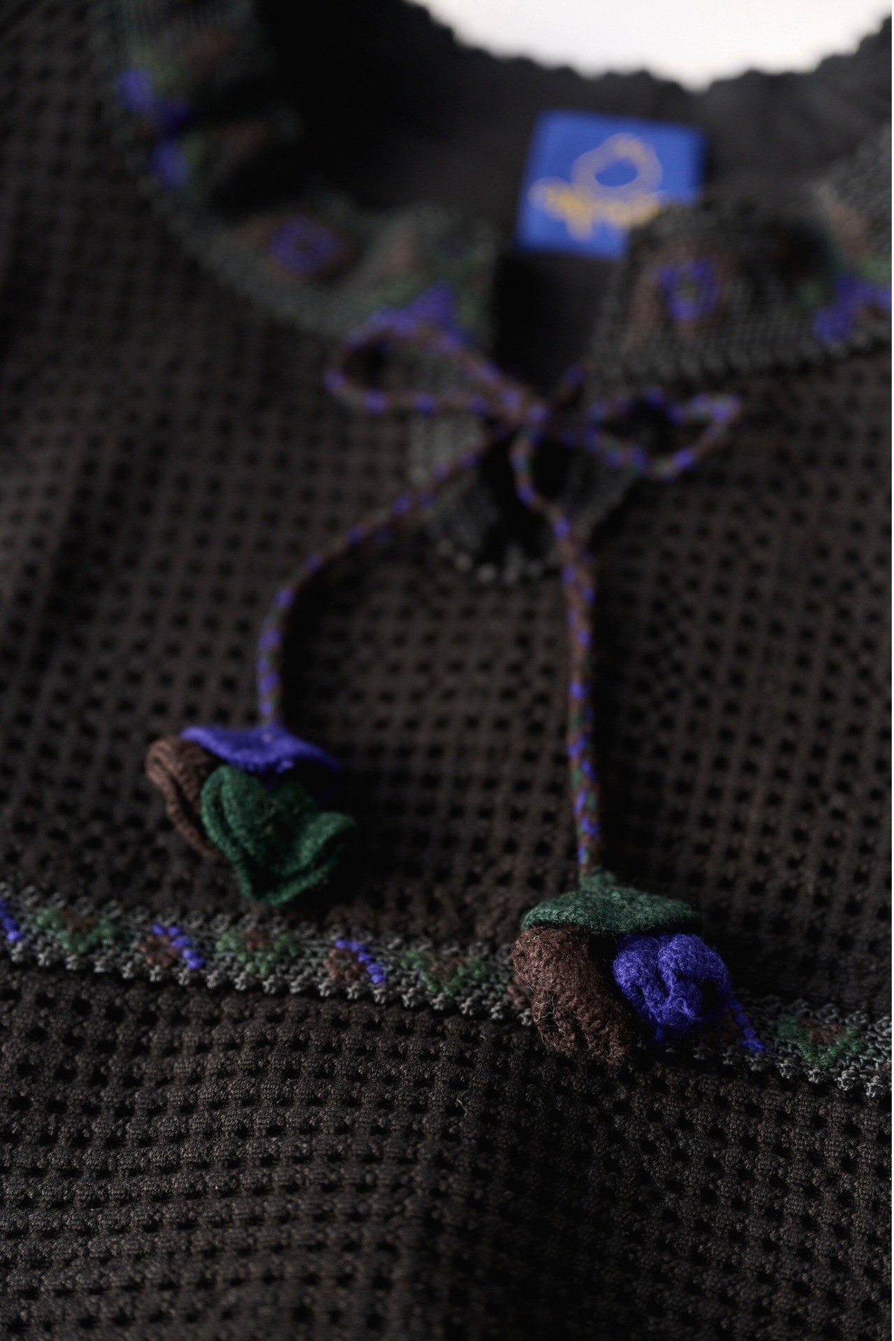 【marmelo】Flower charm ribbon vest