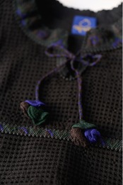 【marmelo】Flower charm ribbon vest