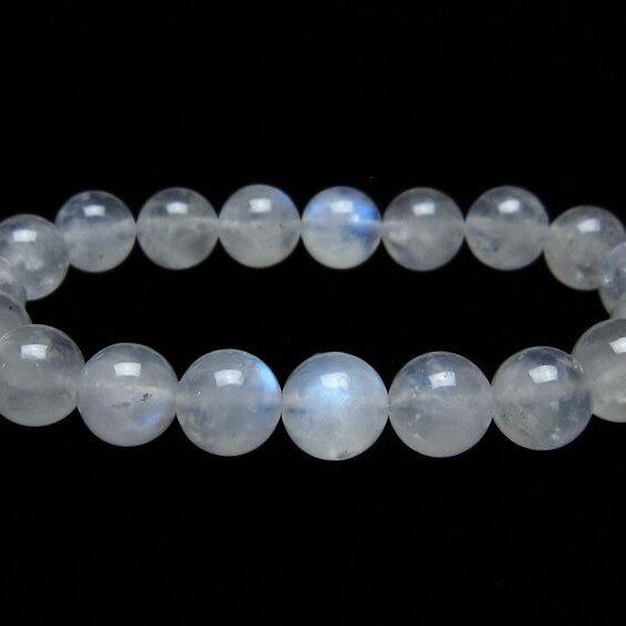ムーンストーン ブレスレット 10mm 一点物 メール便可 [M便 1/10] 111-44468