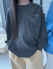 【取寄】OUR ウォッシュロゴTシャツ|秋服|韓国子供服|26/AT