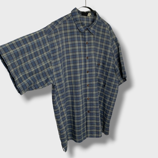patagonia パッカーウェアシャツ  90s 半袖　シアサッカー　XL