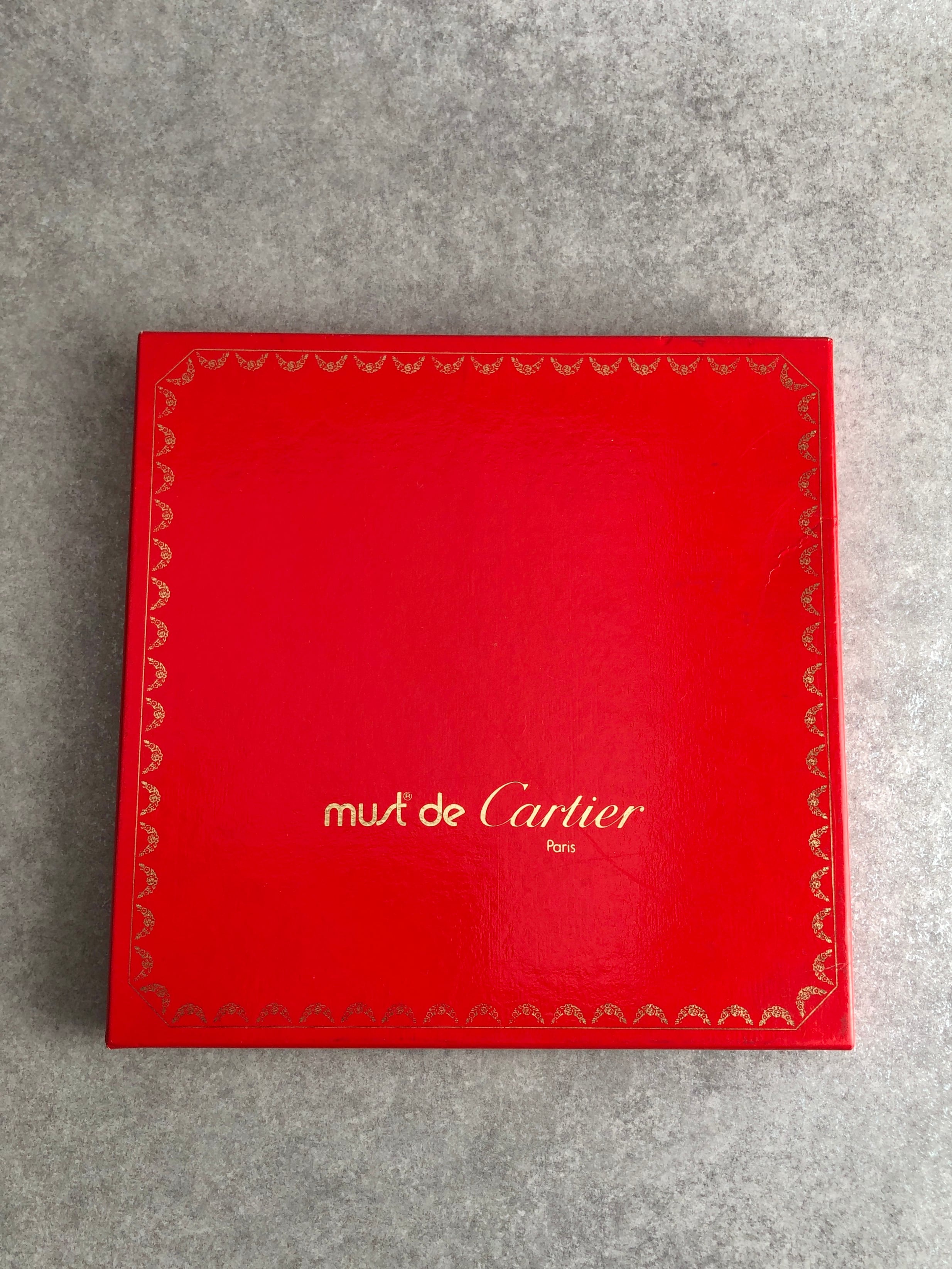 Cartier カルティエ スカーフ ブラック ダイヤモチーフ シルク vintage