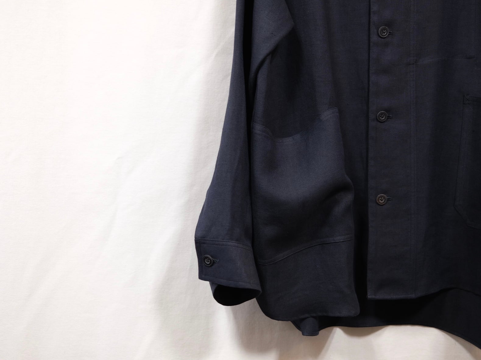 ULTERIOR”L/R TWILL WORK SH-JKT NAVY” | Lapel online store