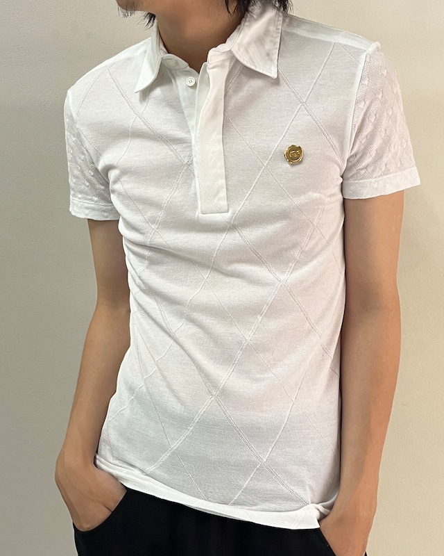 【victor&rolf】argyle design polo shirt