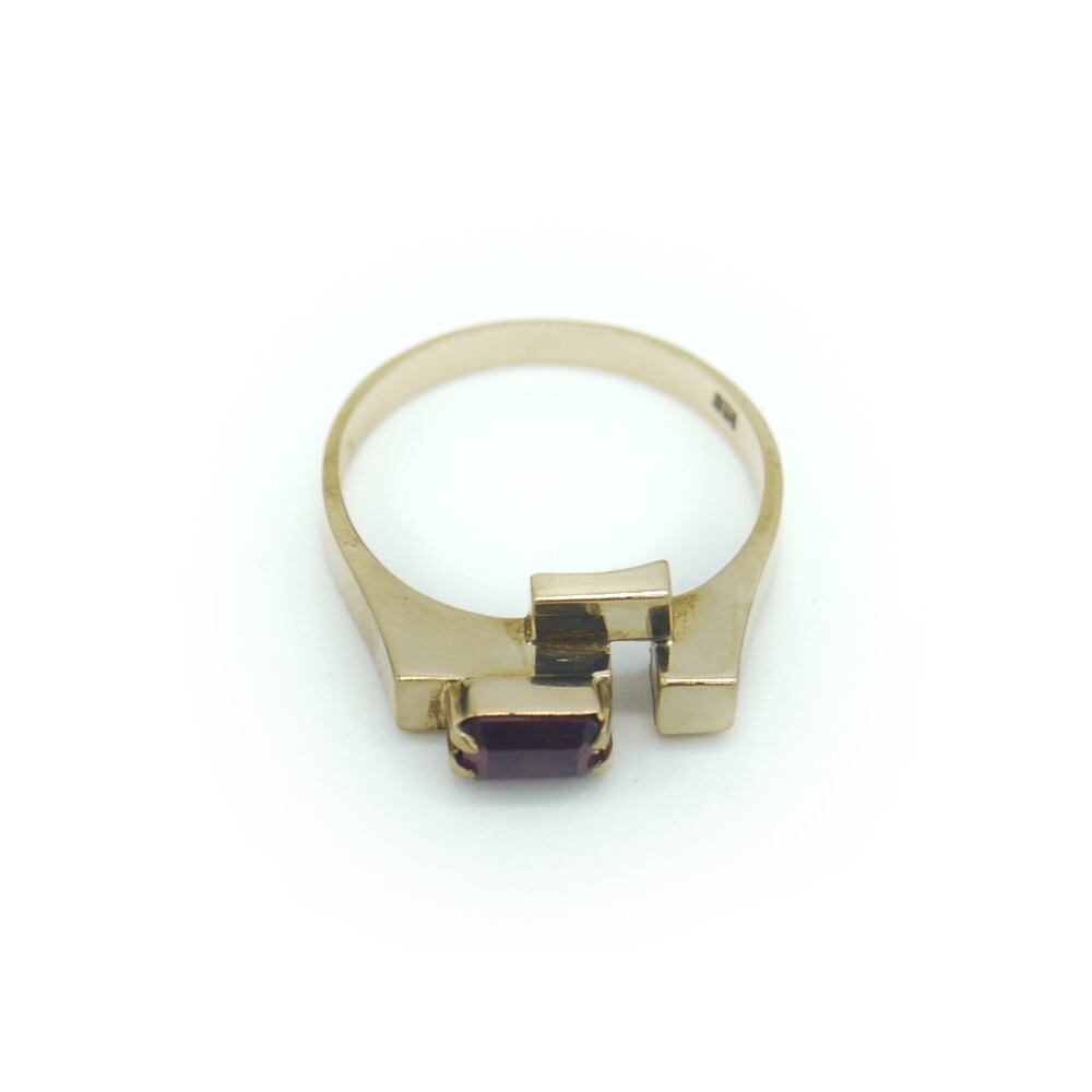 K14 ハートデザインリング 14金 指輪 ピンキーリング 5号 Y01799