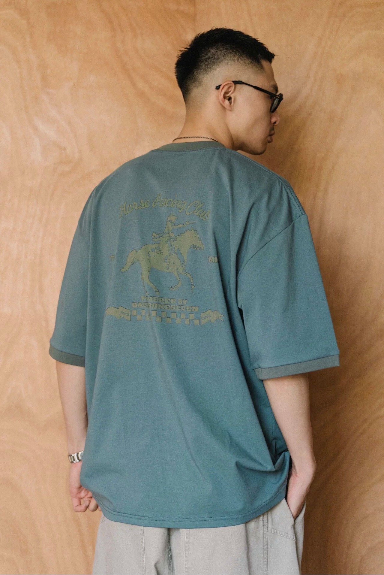 BackBoneSeven Horse Racing Club Ringer Tee （ホースレーシングクラブ リンガーTシャツ）
