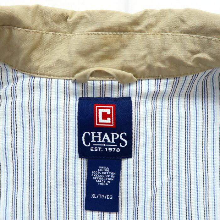 CHAPS 中綿 キルティング フリース シャツ ジャケット チャップス