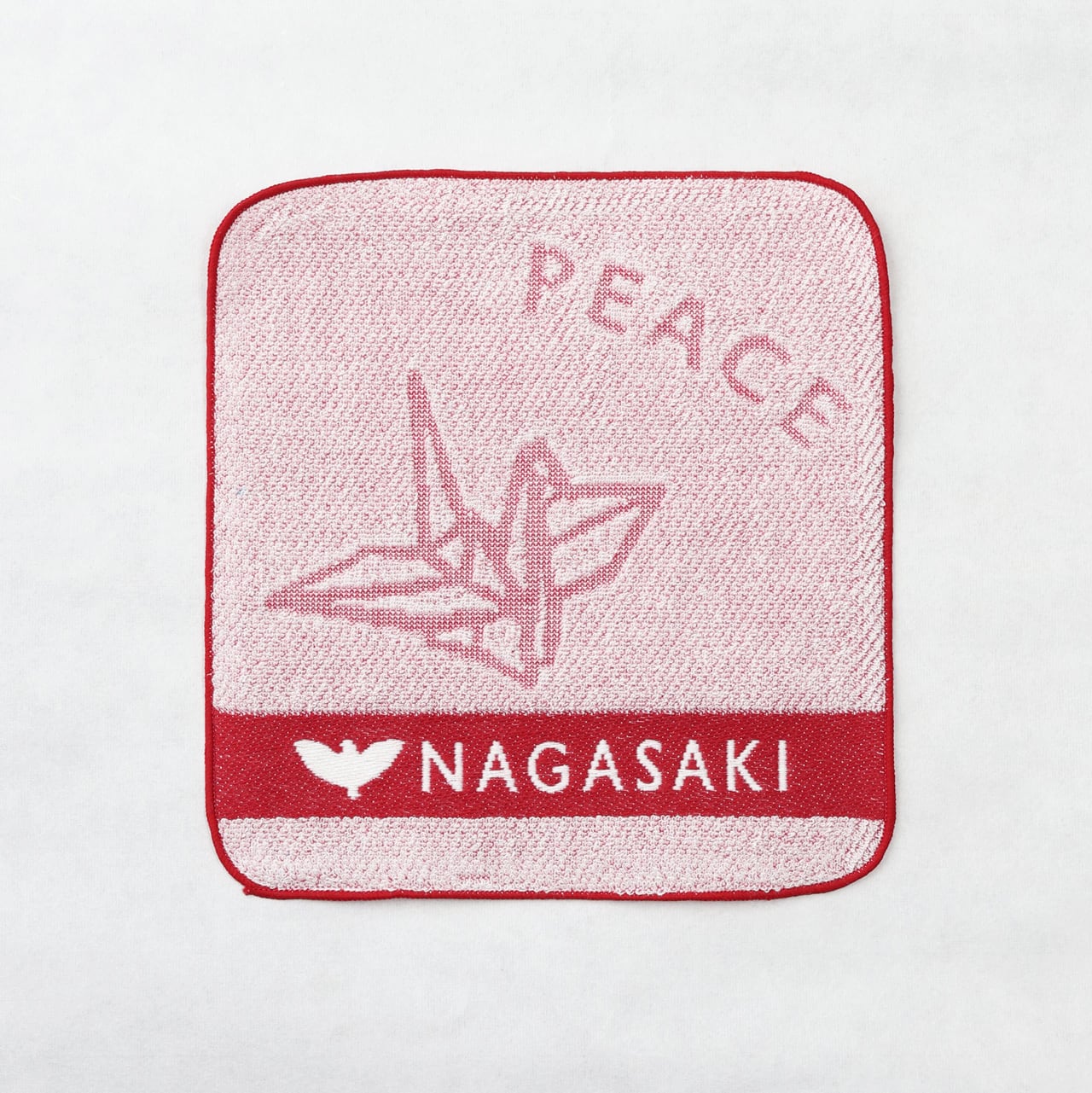 ミニタオル(えんじ) | 長崎平和推進協会SHOP
