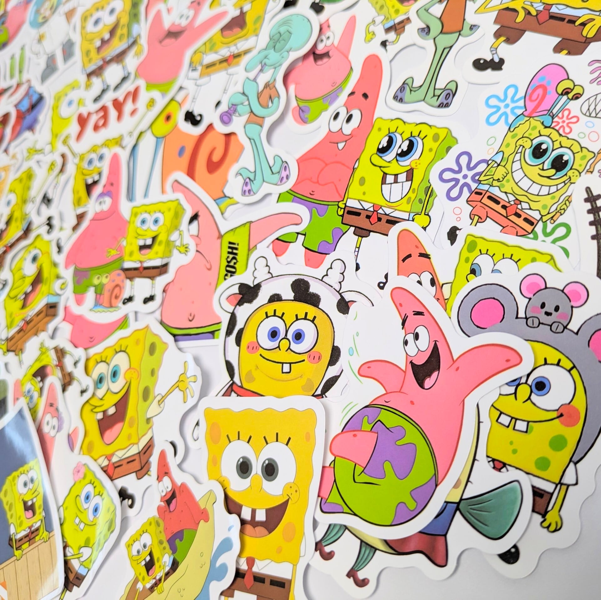 ♧送料無料！【 SpongeBob  /  スポンジボブ 】STICKER（ステッカー）55枚SET　〚アメリカン雑貨 アメトイ〛