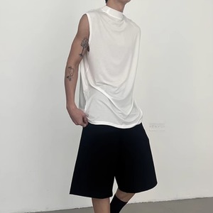 モダンシンプルテーパードパンツ　0798