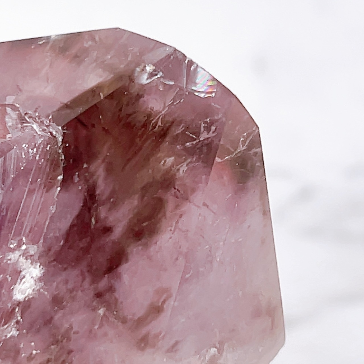 ファントムアメジスト01 ハーフポリッシュ*ブラジル産(ホランダイト入り)