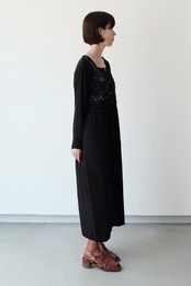 Neon botanical layered dress