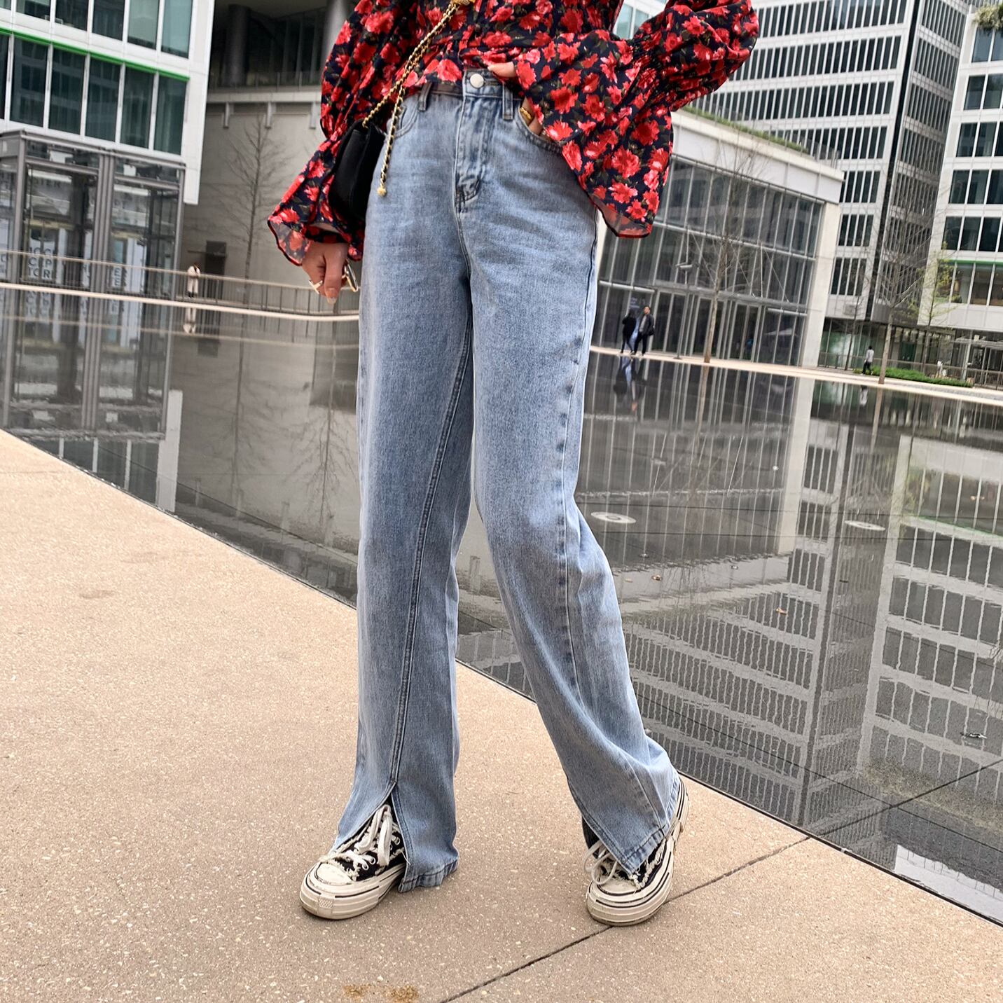 ウェストジーンズ スプリングサマースタイルパンツ 春物 夏物 6Du_Shop_Women2784594177