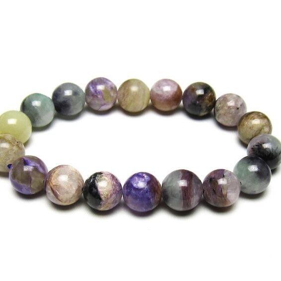 チャロアイト ブレスレット 12mm 一点物 メール便可 111-49235