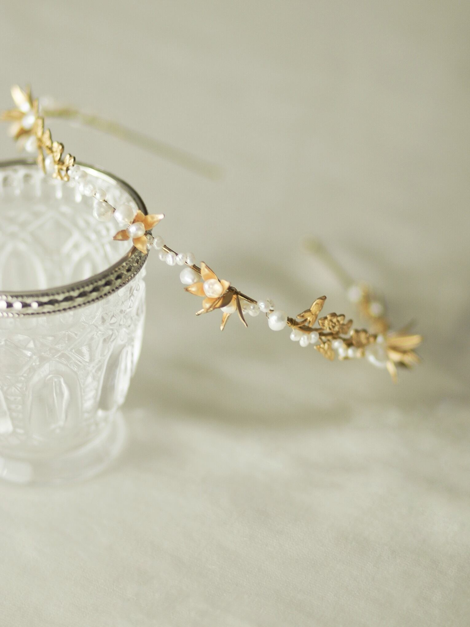 flower pear headband
