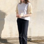 【綿100%】大人可愛い フリル袖ブラウス｜イエロー｜サムネイル1