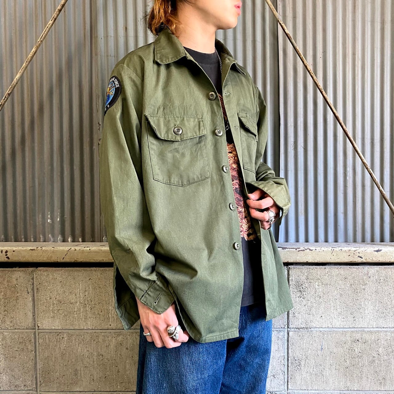 78年納品 70年代 U.S.ARMY 米軍実品 ワッペン付き ユーティリティ 