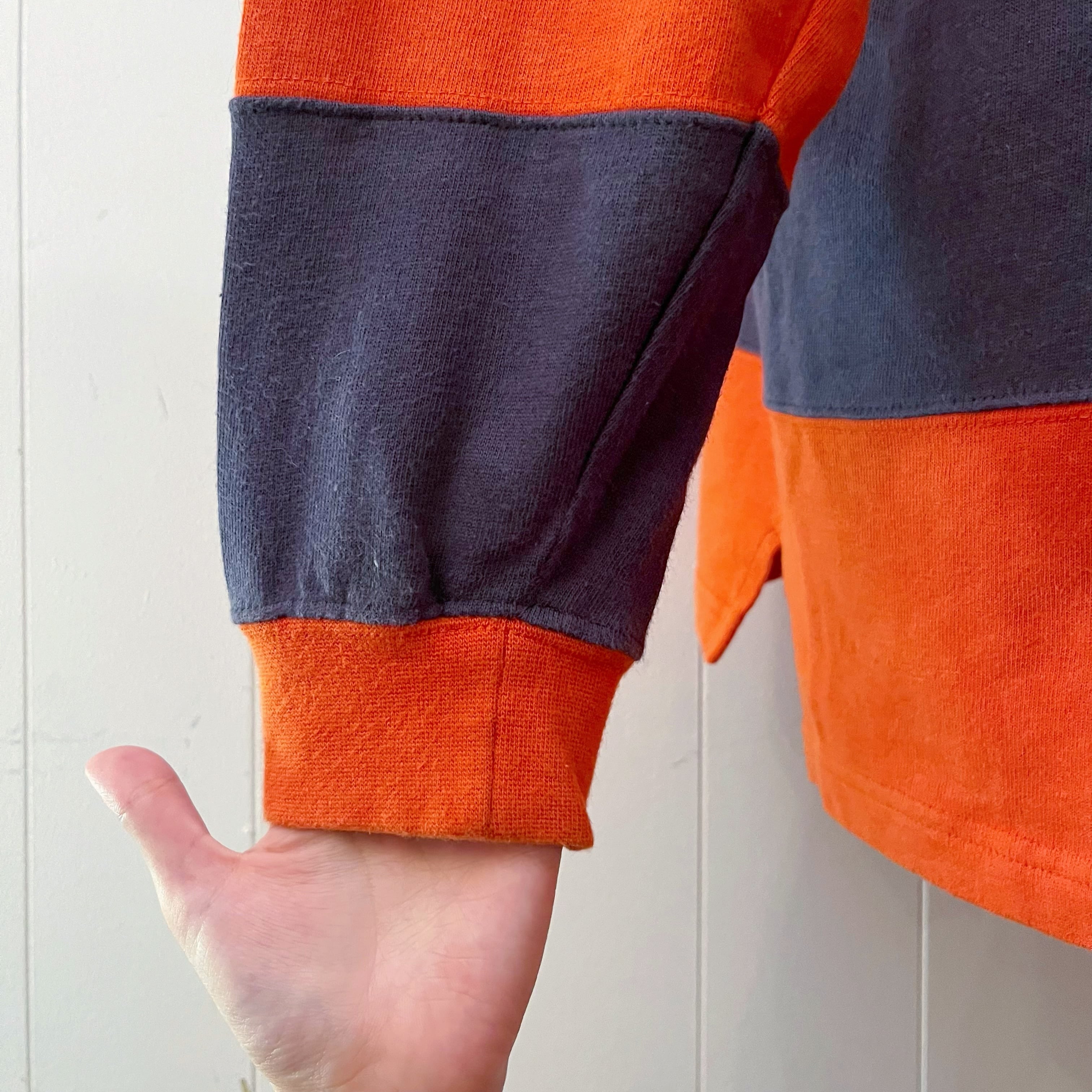 orange stripe rugger shirt