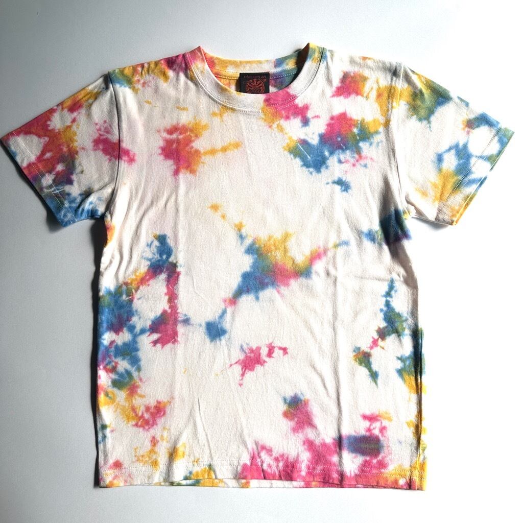 JAVARA タイダイTシャツ【140cm】White