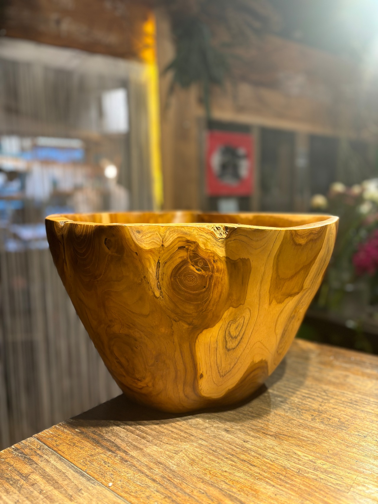 【全国送料無料・来店】艶やか木目のチークウッドちゃん