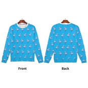 Women's Pull Over Sweatshirt Blue 4296