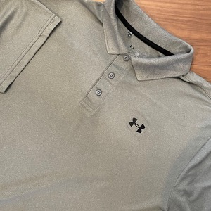 【UNDER ARMOUR】ビッグサイズ ポロシャツ 2XL 刺繍ロゴ 発汗 ドライ アンダーアーマー US古着 アメリカ古着