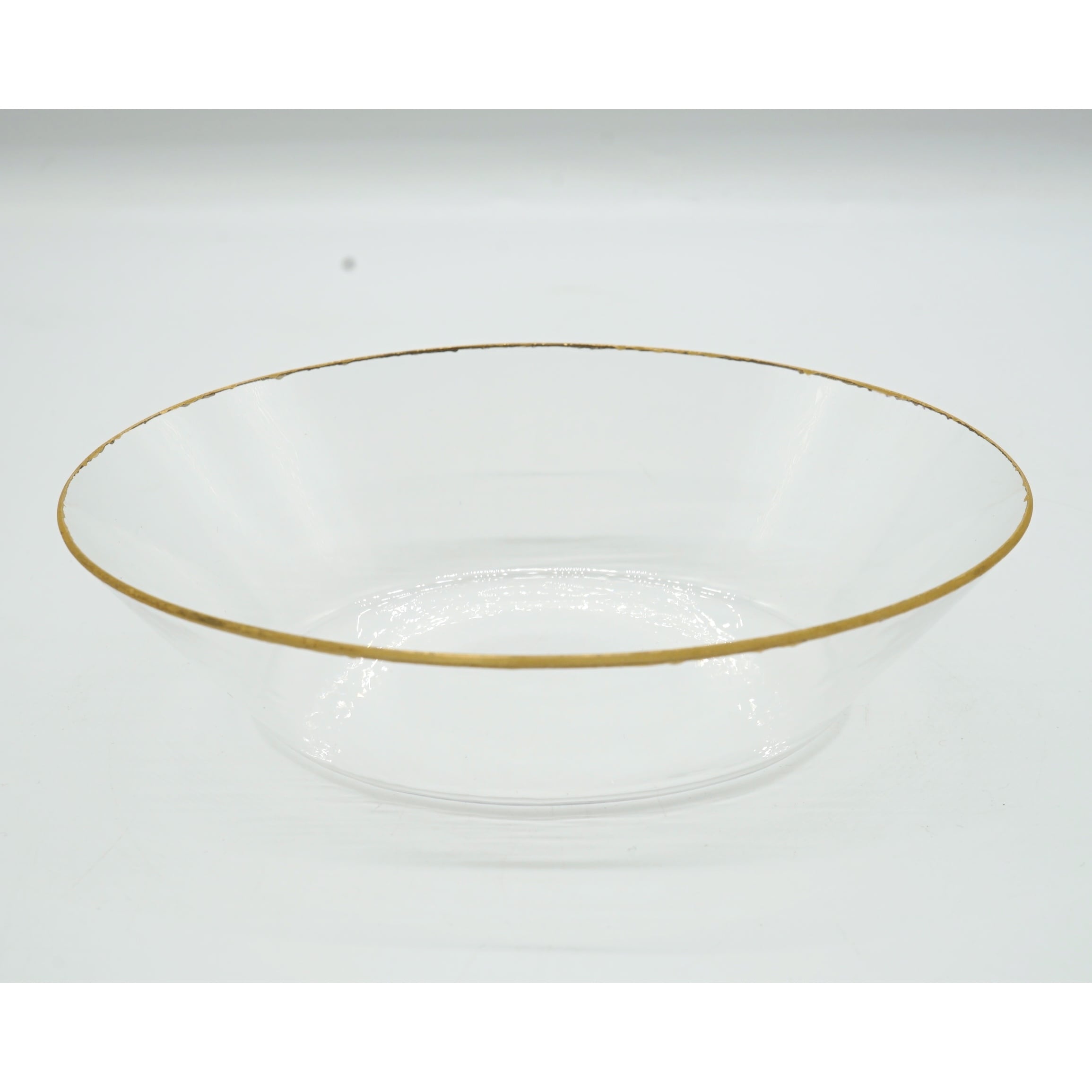 cryst様☆谷口嘉 ガラス製 金色の縁取りのオーバル皿 谷口嘉 金縁 丸皿 | SECRET