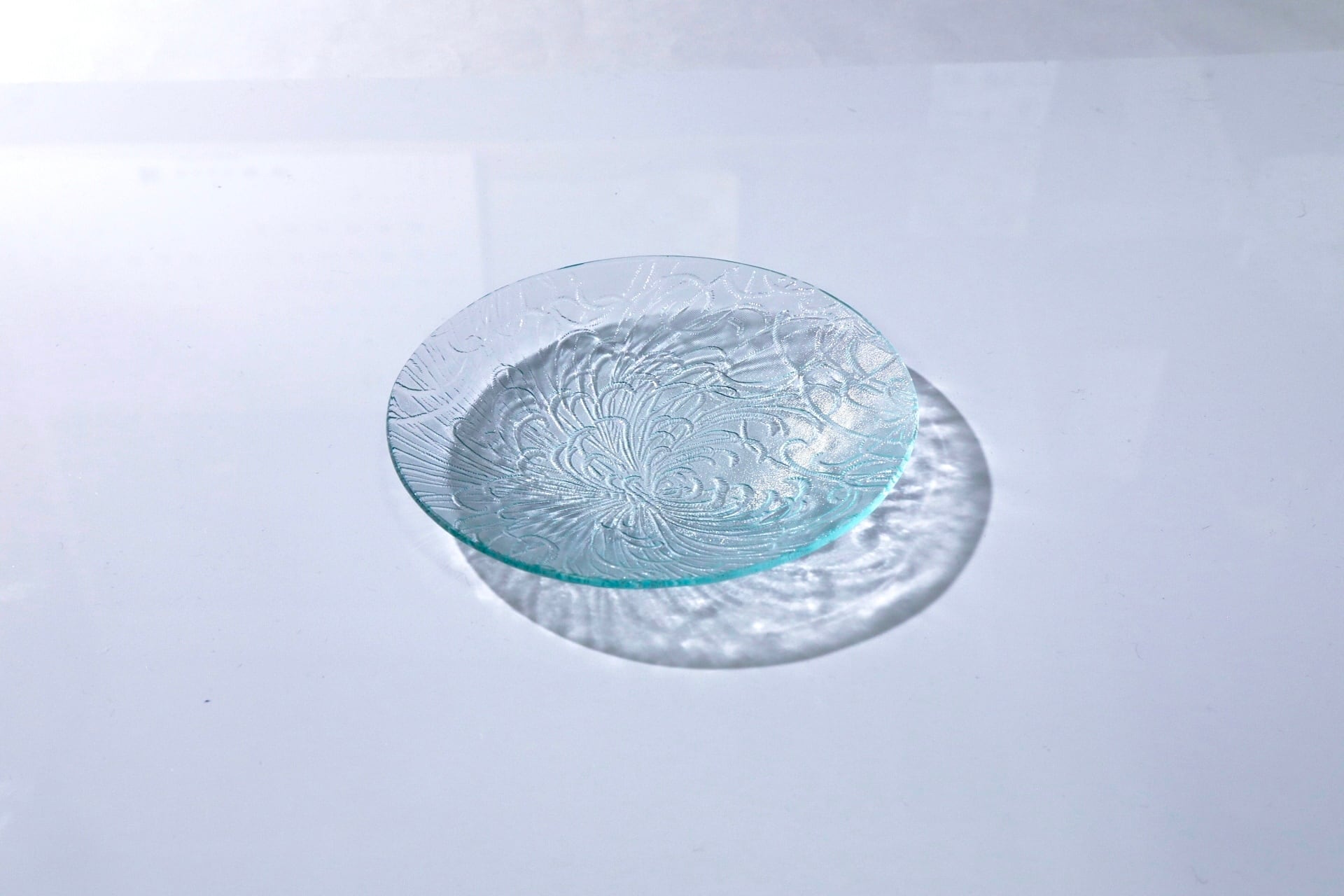 昭和型ガラス「雲井」　皿　円形　小（Φ120mm）