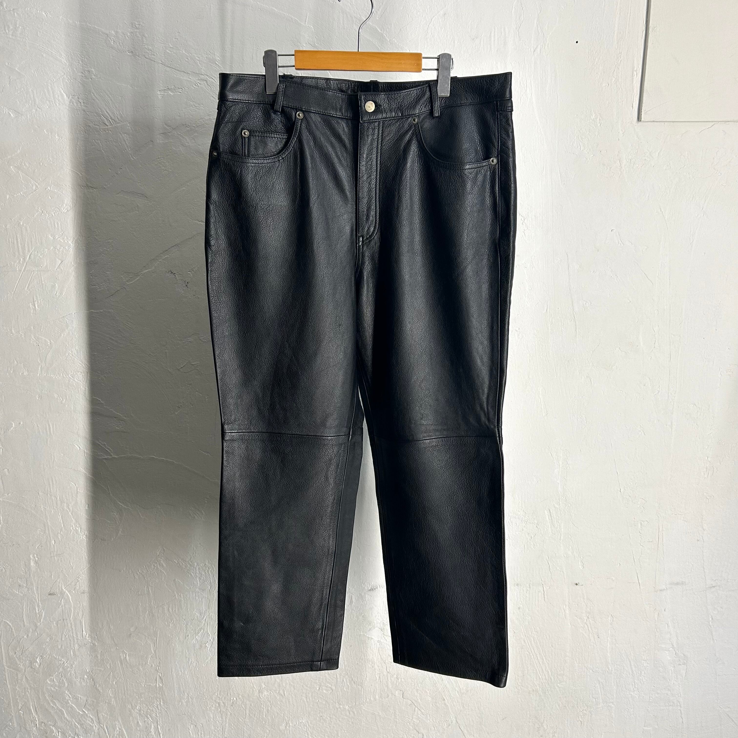 80s WILSONS Black Leather Pants