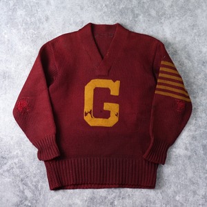 1920s〜30s Vintage College sweater L   B348