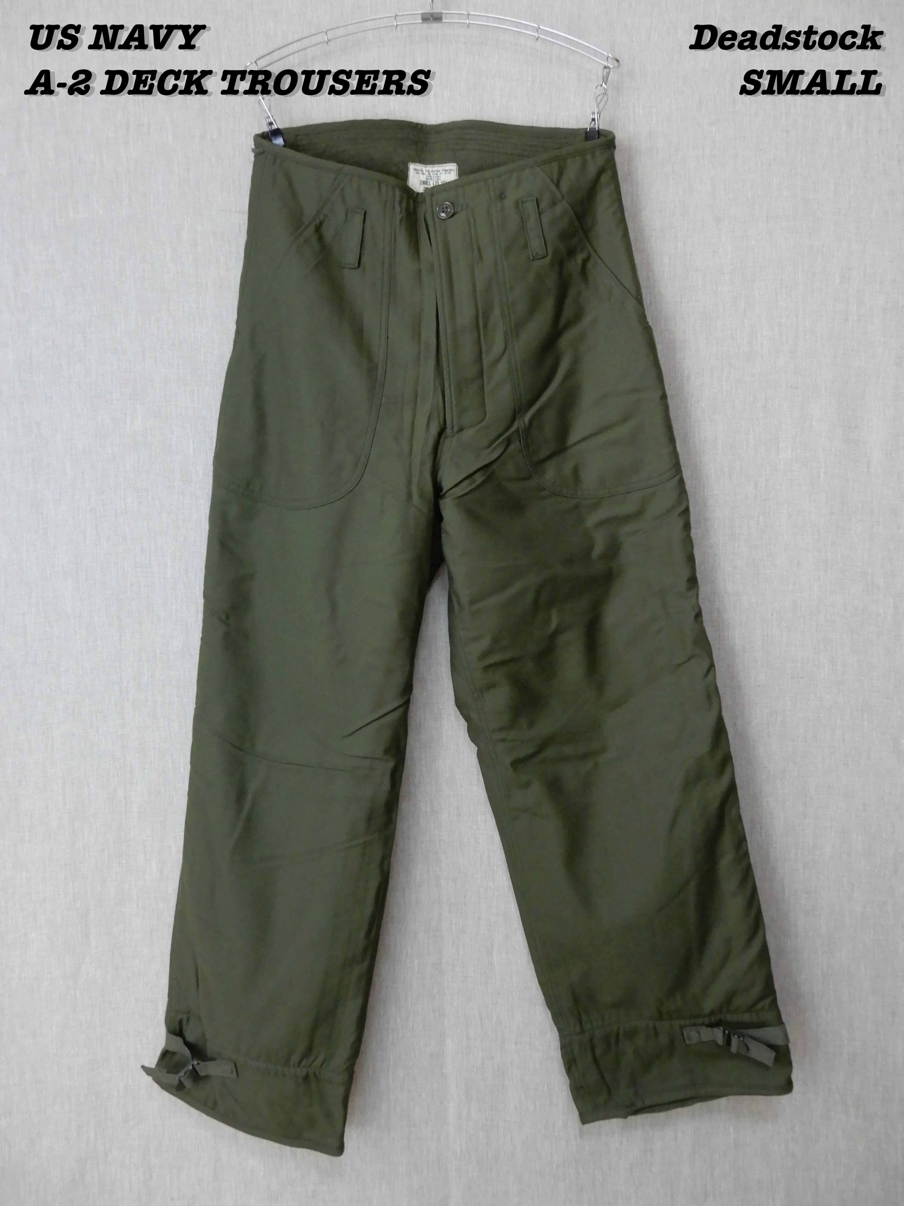 US NAVY ごわつい A-2 DECK TROUSERS 1983s Deadstock SMALL US NAVY ごわつい A-2 DECK TROUSERS 1983s Deadstock SMALL