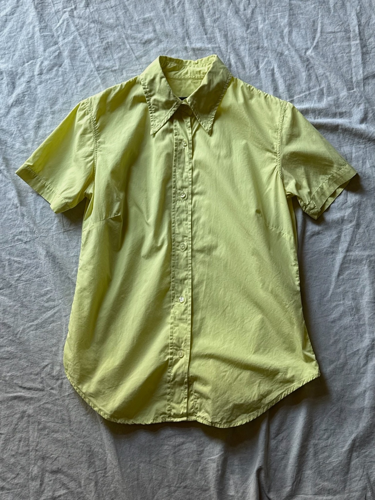 "KATHARINE HAMNETT" S/S Lime Yellow Shirt