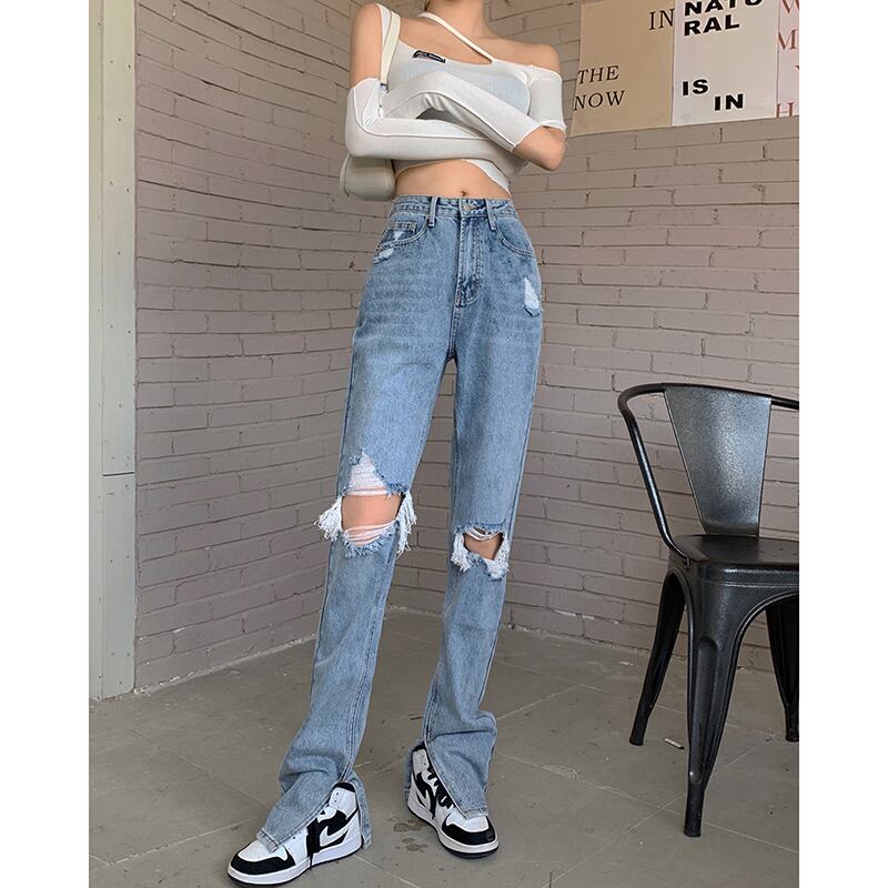 スタンダードハイウェストウェストロングワイドレッグパンツ レディース レトロ ワイドパンツ ガールズファッション93394639900