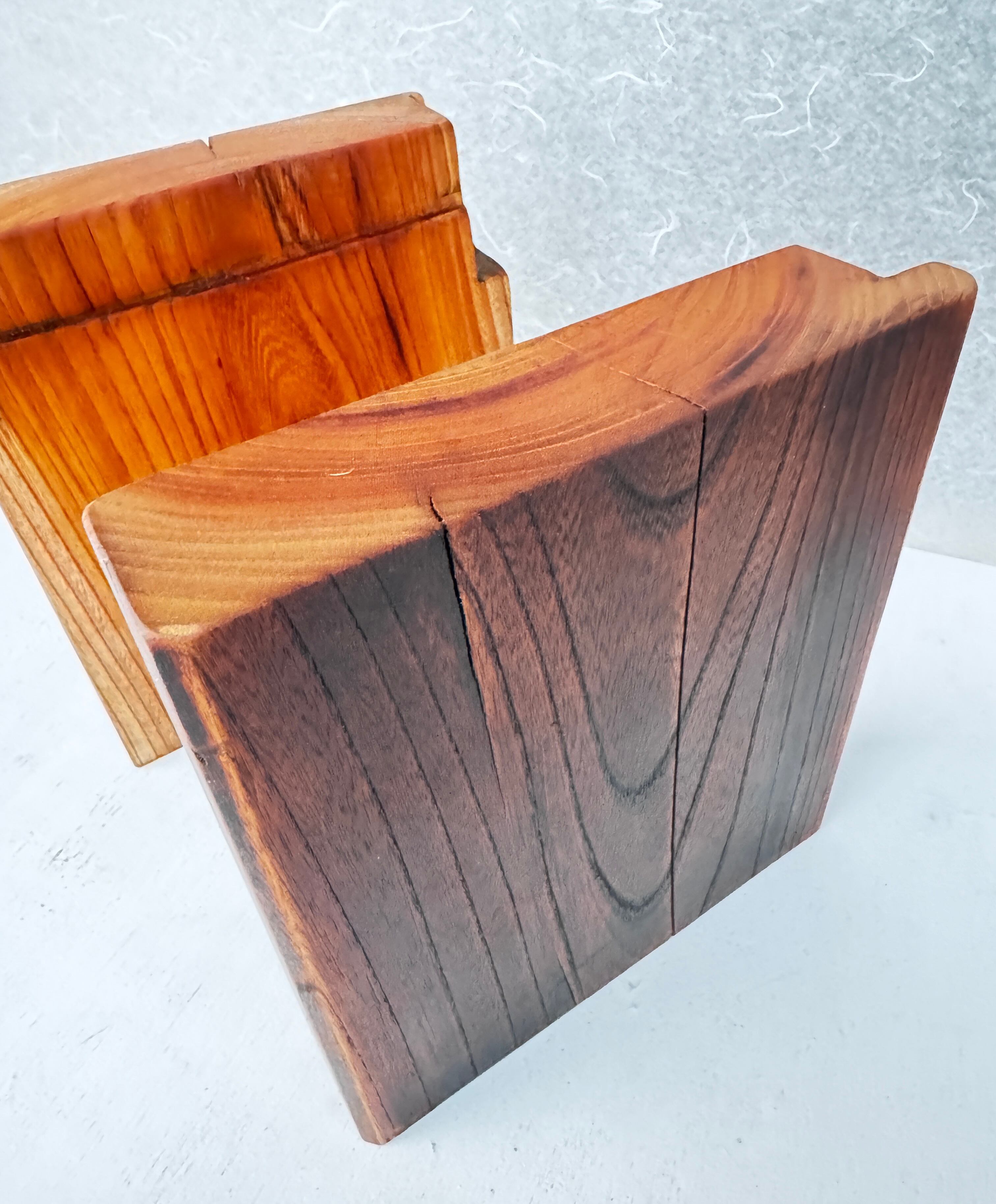 古民家古材 ケヤキ大黒柱ブックエンド | jizai工房[じざい]オンライン