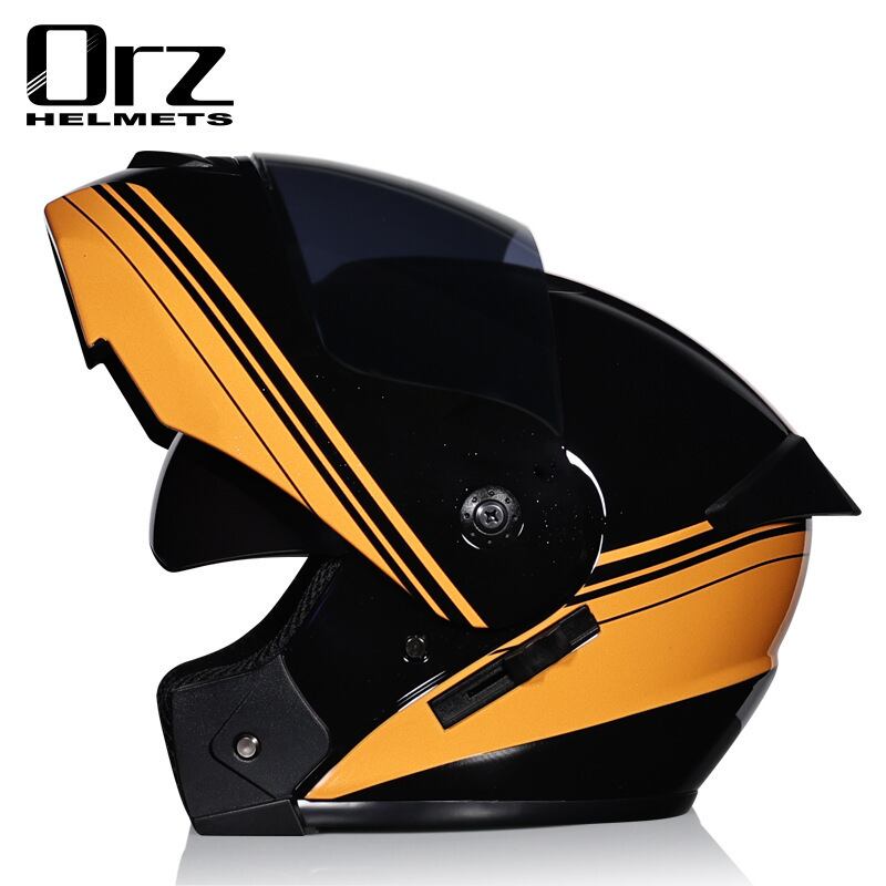 ORZ フルフェイスダブルレンズインナーバイザー付き シールド2枚付き ORZバイクヘルメット システムヘルメット ダブルシールド フルフェイス