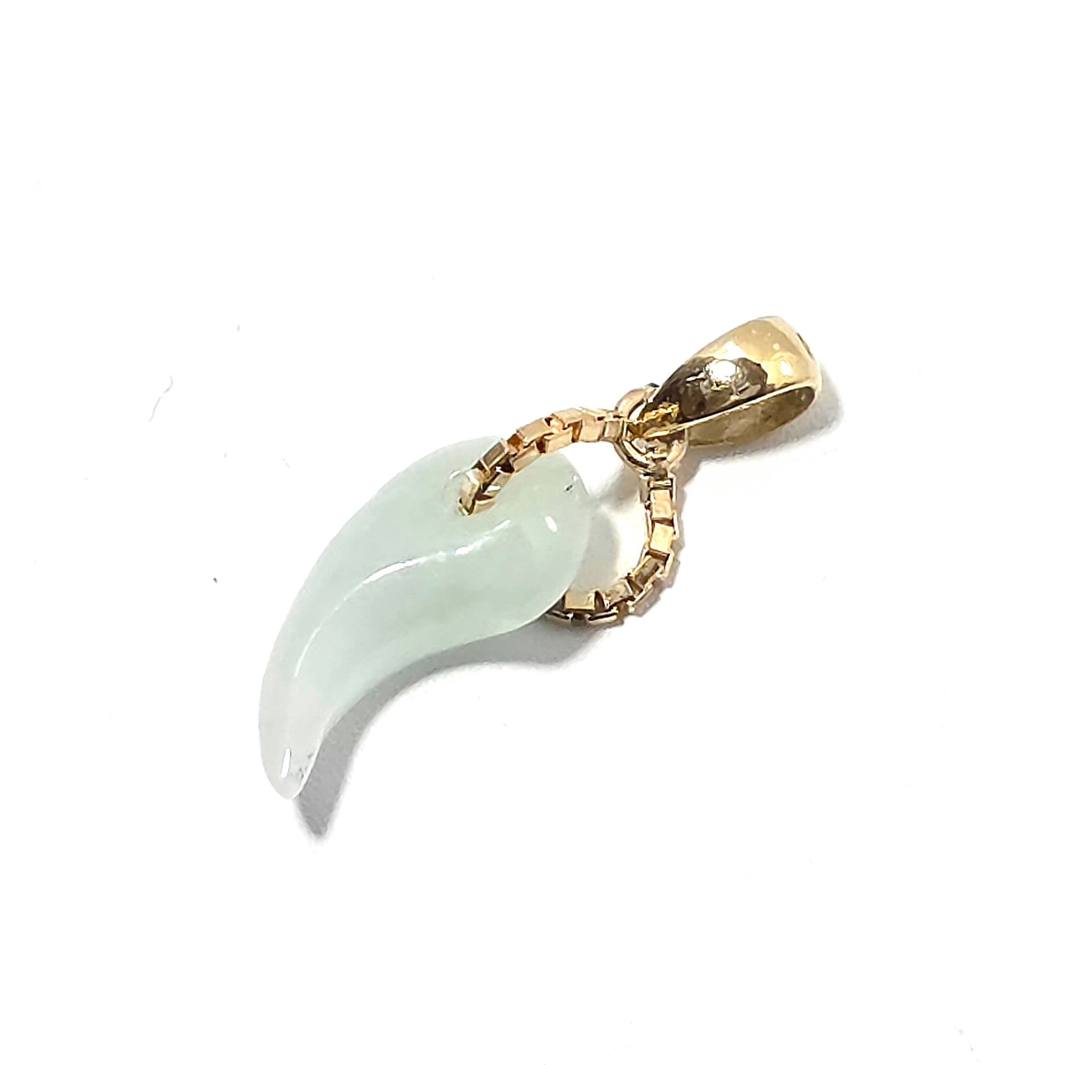 K18 :糸魚川翡翠:ペンダントトップ金具付き BPT0599 | 糸魚川翡翠工芸