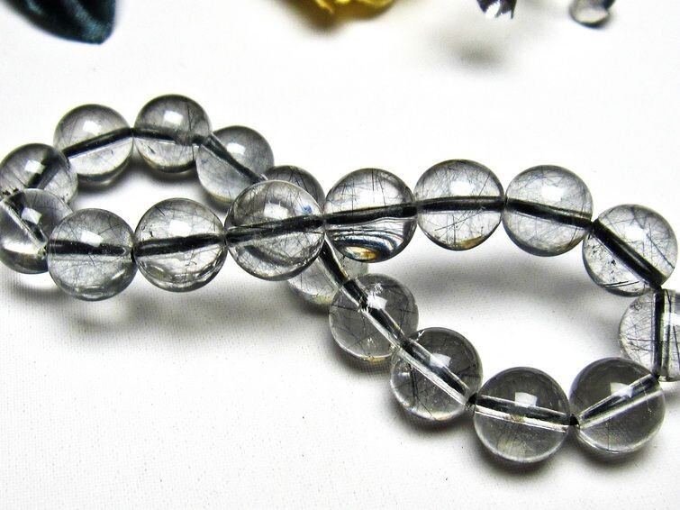 S96☆ブラックルチルクォーツ10mm 角 1粒