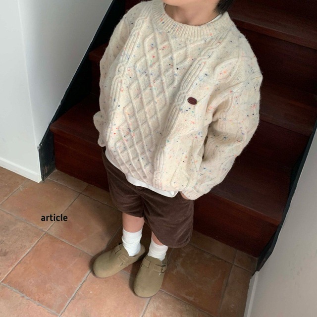【取寄】article｜hallo fisherman knit｜ハロフィッシャーマンニット｜S-JM｜kids&jr｜26 autumn